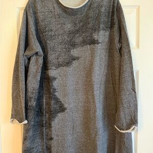 Moyuru Gray Long Sleeve Tunic Top